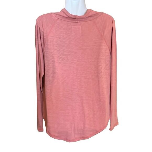 Chaser womens top Small pullover mauve cowl neck with tie round hem long sleeve - Picture 2 of 6